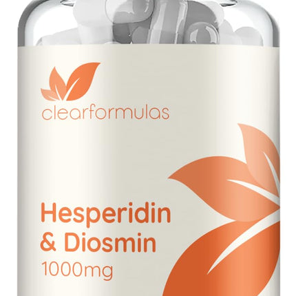 Diosmin Hesperidin 1000mg Circulation and Vein Support Supplement - High Strength Hesperidin & Diosmin Complex 1000mg per Serving Varicose Leg Vein Supplement - Vegan & Non-GMO (30 Servings)
