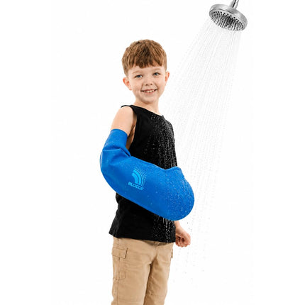 BLOCCS 100% Waterproof Cast Covers for Shower Arm Kids- Swim Cover, Cast Bag for Bath. Durable Cast Sleeve for Swimming - #CA79-M - Child Arm (Medium)