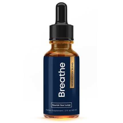 BREATHE 8-IN-1 Mullein Drops for Lungs & Airways 2 fl.oz. - Peppermint, Thyme, & Mullein Leaf Extract - Lung Detox for Smokers - Break up Mucus & Breathe Clear- GMO-Free & Made in USA- 2 months supply