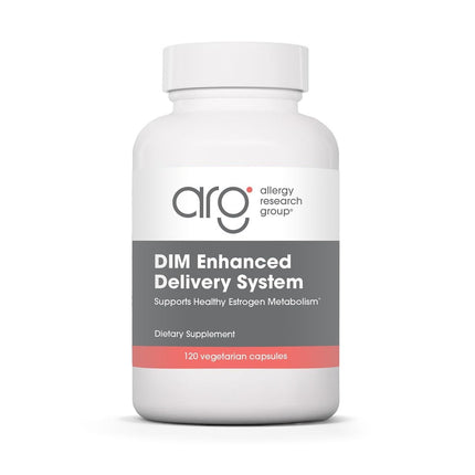 ARG DIM Enhanced Delivery System - Supports Estrogen Metabolism - Delivers 300 mg Bioavailable Diindolylmethane Complex - Vegetarian & Soy-Free - 30 Servings - 120 Capsules