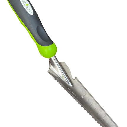 Garden Guru Hand Weeder Trowel with Ergonomic Handle – Stainless Steel Weeding & Digging Knife – Rust Resistant - Perfect for Weeding, Transplanting, Digging, Pruning, Cutting