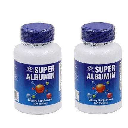 NCB NCB TECHNOLOGY Nu-Health Super Albumin Hydrolyzed Protein Amino Acids, 100 Tabs Pack of 2