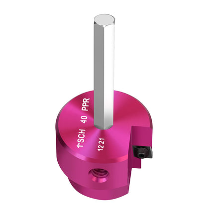 PVC Pipe Reamer for 4 Inch I.D. SCH.40 PVC Pipes, Fitting Saver with 3/8-Inch Hex Shaft,Socket Saver Plastic Pipe Fitting Reamer Tool for Plumbing Sch.40 Socket Hub Coupling Removing
