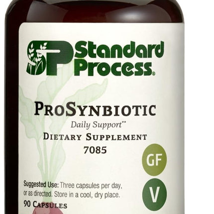 Standard Process ProSynbiotic - Whole Food Bowel, Immune Support, Digestion and Digestive Health with Bifidobacterium, Chicory Root, Lactobacillus Acidophilus, and Inulin - Vegetarian - 90 Capsules