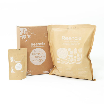Reencle Compost Starter 2.0 with Booster Pack | Enhanced formula for faster organic decomposition and better odor control | Mineral complex for maxium boost & performance | For Reencle Home Composters