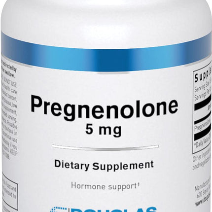 Douglas Laboratories Pregnenolone 5 mg | Nutritional Supplement | Brain, Ovaries, Liver, Hormone Support* | 100 Tablets