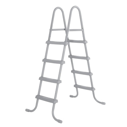 Bestway Above Ground Pool Ladder for Swimming Pools 42" or 48" Tall, Metal Frame Step Ladder with Plastic Steps for Pool Entry and Exit