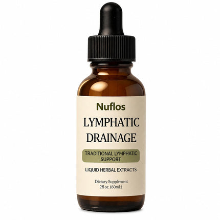SAPURAIS Nuflos Lymphatic Drainage Drops, Daily Liquid Formula, 2 fl oz