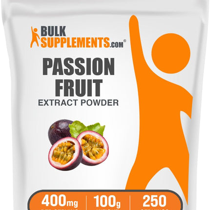 BulkSupplements.com Passion Fruit Extract Powder - Passion Fruit Powder - Gluten Free & No Added Sugar, 400mg per Serving, 100g (3.5 oz) (Pack of 1)