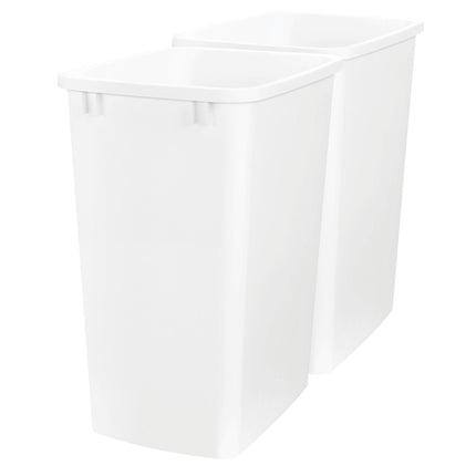Rev-A-Shelf Double Pullout Garbage Trash Cans for Kitchen Cabinets, 35 Qt