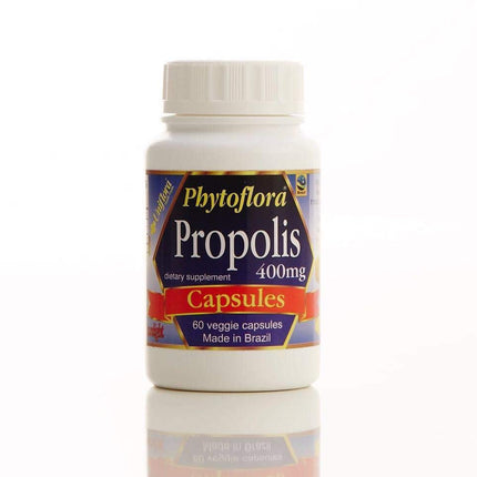 Phytoflora Brazilian Green Bee Propolis Capsules – 400mg – 60 Capsules (10 Bottles)