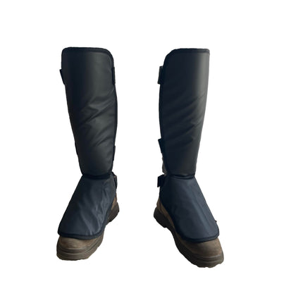 Protective Shin Guard Brush Gaiter Lite Version with a Layer of Sponge Cushion for Trimming Weed Eating Mowing Cutting Waterproof