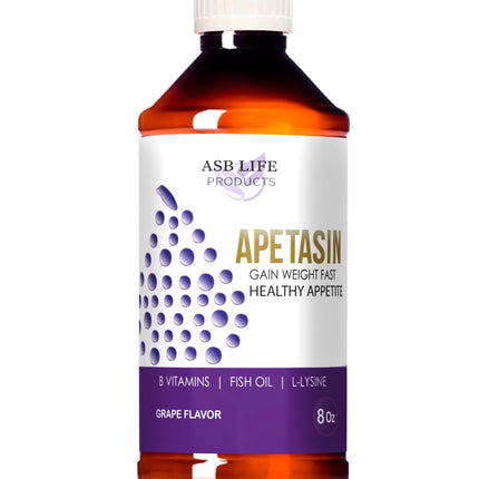Apetasin Blended Multivitamin Appetite Booster Weight Gain Stimulant Food Booster for Underweight Adults Kids Elderly with L-Lysine B1 B2 B3 B5 B6 B12 Omega 3 Cilantro Ginger Herbal Hunger Activators