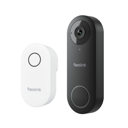 REOLINK Video Doorbell WiFi Camera - Wired 2K Outdoor, 5G&2.4G WiFi, 4:3 Wide View Angle, Smart Detection, Local Storage, No Subscription Front Door Home Security, Customized Reolink Chime