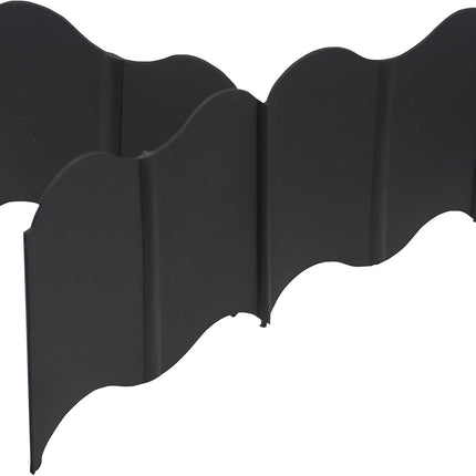 Orgrimmar Garden Edging Kit 40PCS Pound-in Interlocking Black(20”x5.3”)