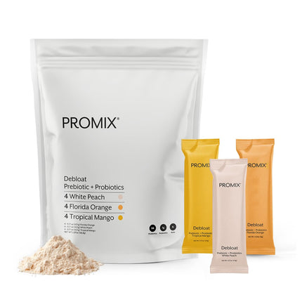 ProMix Nutrition Debloat Prebiotics and Probiotics - Digestive Health, Nausea Relief, Gut Repair, and Bloating Relief for Women and Men - Variety Pack - 12 Servings (Pack of 12)