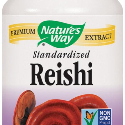 Natures Way Reishi Standardized Vegetarian Capsule, 100 ct