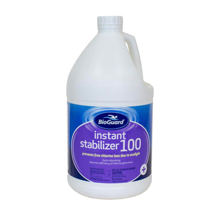BioGuard Instant Stabilizer 100, 1 Gallon, Single, Improves Chlorine Generator Efficiency, Easy to Apply, Quick-Dissolving