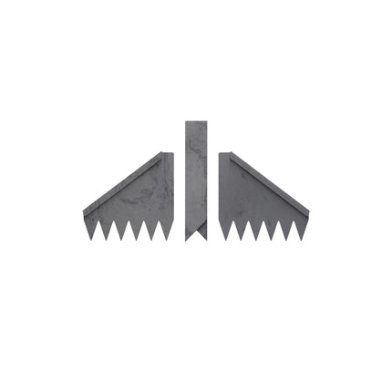 Edge Right - Hammer-in Landscape Edging - 24 inch Strips - 14-Gauge Cor-Ten Steel - 6 inch Depth (1 Pack)