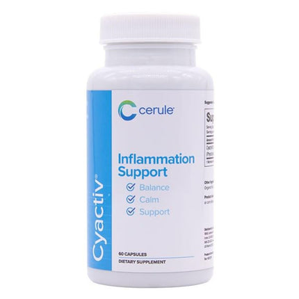 Cerule Cyactiv Natural Inflammation Supplement – Whole Body Balance and Cellular Protection Formula – Supports Stem Cell Health, Immune Function, Joint Comfort, Mobility, and Recovery – 60 Capsules