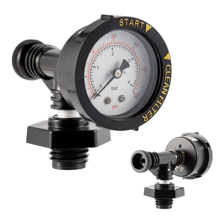 Replacement 24850-0105 Air Relief Valve & Pressure Gauge Assembly for Sta-Rite System 3 Pool & Spa Cartridge Filters - Durable Brass Valve & Dial Gauge for SM, SD, SS Series Models - 1 Year Warranty