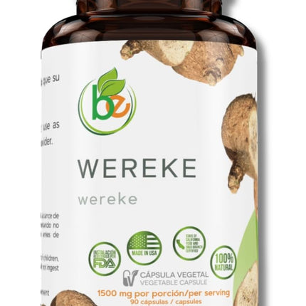 Wereke (Wereque Root) – 90 Vegan Capsules, 1500 mg per Serving – 100% Natural Herbal Supplement – Premium Quality, Non-GMO, Plant-Based – by Bexpertsusa