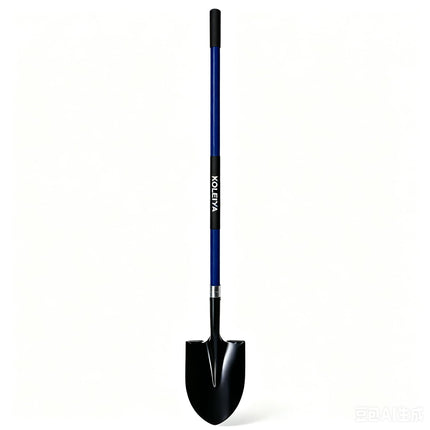 KOLEIYA Shovel,Shovels for Digging Heavy Duty with Fiberglass Handle,Spade Shovel for Gardening Trenching Planting Transferring,57 inches,Blue