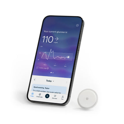Lingo Continuous Glucose Monitor (CGM). Made by Abbott. Optimize Your Nutrition with Real-time Glucose Data & Insights. 1 Lingo biosensor lasts up to 14 Days*. Works with iOS and Android. US Only.