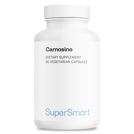 Supersmart - Carnosine 1500mg per Day (High Potency) - Dipeptide L-Carnosine Supplement | Non-GMO - 90 Vegetarian Capsules