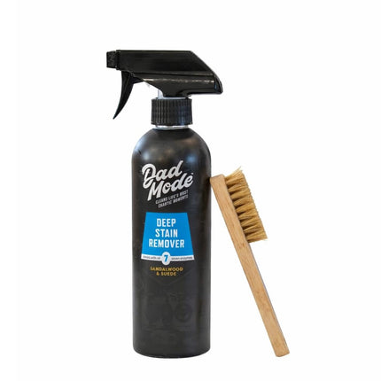 DadMode 7-Enzyme Laundry Stain & Odor Destroyer with Stain Remover Brush – Deep Cleaner for Extreme Clothing Messes Powered by Nuclease (DNAse) - 16oz Refillable Bottle