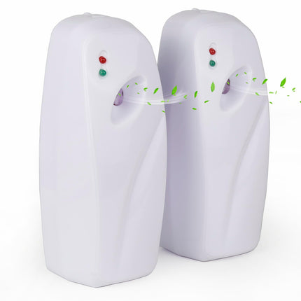Automatic Air Freshener Spray Dispenser 2-Pack,Wall Mounted/Free Standing Automatic Air Fresheners for Home and Commercial Use,Automatic Spray Dispenser Adjustable Scent Release Setting