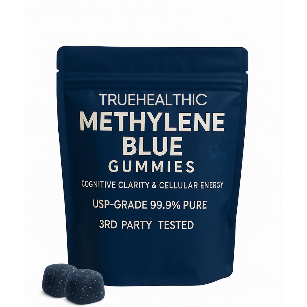 TRUEHEALTHIC Methylene Blue Gummies, for Cognitive Support & Mental Fo ...