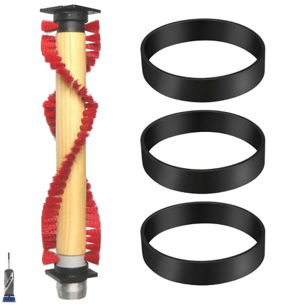Selgo Replacement 11 1/4"" Roller Brush with 3 Belts for Oreck Commercial Vacuum Cleaners - Fits for XL Upright Vacuum Cleaners Only (Will Not Fit XL21 Series), Red