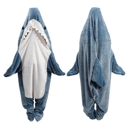 inkArts Shark Blanket Hoodie - Adult Shark Sleeping Bag & Cozy Flannel Hoodie