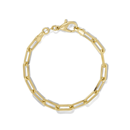 James Michelle Chunky Love Bracelet for Women – Premium Waterproof, Tarnish-Free, Gold PVD Coated Jewelry – Hypoallergenic – Perfect for Beach, Weddings, Gifts – 7 Inch Length