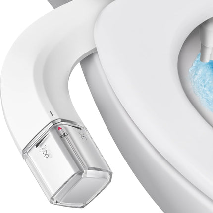 Shineforu Ultra-Slim Bidet Dual Mode Bidet Attachment for Toilet, Bidet Toilet Seat Attachment with Pressure Controls(Feminine/Posterior Wash),Easy to install Design Non-Electric Bidet