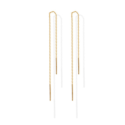 PAVOI Ball Drop Earrings for Women, 925 Silver, Yellow Gold, Size 2 Inches