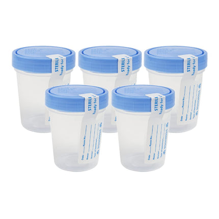 Dealmed 781044 Urine Specimen Cups - 4 oz, Leak Resistant, 5 Count