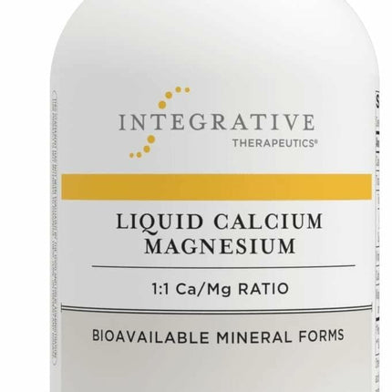 Integrative Therapeutics Liquid Calcium Magnesium - Liquid Supplement that Supports Bone Health* - Includes Vitamin D3 & a Magnesium Complex - Gluten-Free & Dairy-Free - Berry, 16 oz (32 Servings)