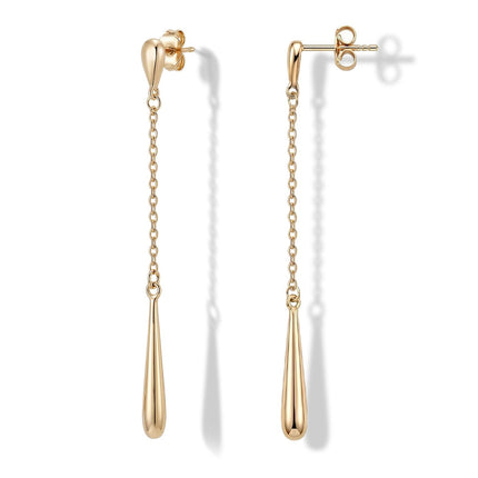 Raneecoco 14K Gold Plated Teardrop Dangle Earrings for Women Yellow