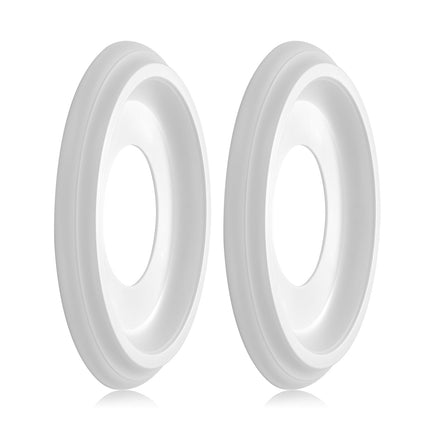 2Packs Molded Nylon Ceiling Medallion for Light Fixtures and Ceiling Fans, 9.8"OD x 4"ID x 0.94"P (Fits Canopies up to7-1/4")（White）