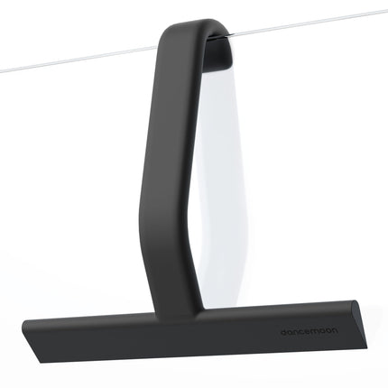 dancemoon JustHang Shower Squeegee with Built-in Hook, 10-Inch Black
