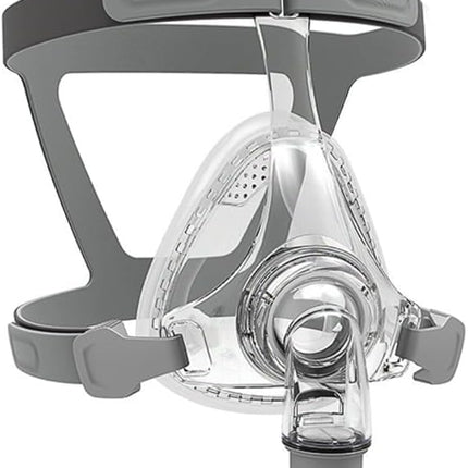 Full Face CPAP MASK, Includes Headgear, Cushion, Frame and Elbow/Swivel （M）
