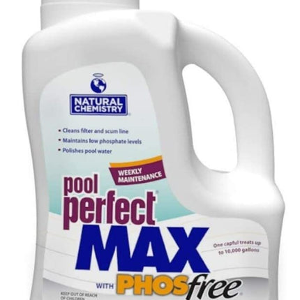 Natural Chemistry Pool Perfect Max with Phosfree, 3L, Single, Cleans Filter & Scumline, Maintains Low Phosphate Levels, Polishes Pool Water