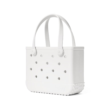 BOGG BAG Bitty Small Tote – 11” x 8.5” x 4.5” – Durable, Washable, Tip-proof – Beach, Pool, Boat, Work, Sports (For Shore White)