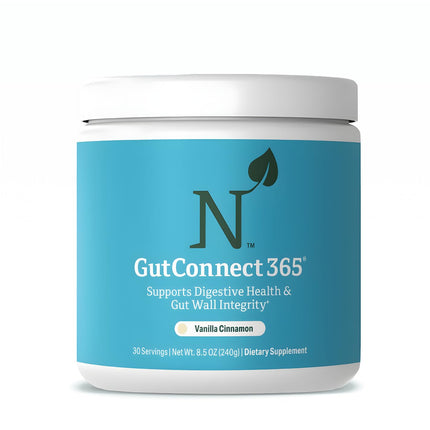 GutConnect 365 Gut Health Superfood Powder | Formulated With Slippery Elm Bark & L Glutamine | Vegan Certified | Allergen Free | Non-GMO | Soy Free | Made in the USA | 30 Servings – Vanilla Cinnamon