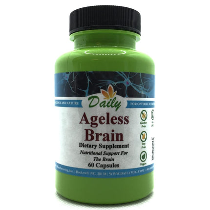 Daily Manufacturing Ageless Brain™ (Methylfolate, B12, Resveratrol, Lutein, Zeaxanthin, Ashwagandha Extract, Curcumin, Astaxanthin & Inulin)