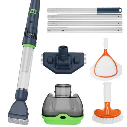 Rechargeable Pool & Spa Hot Tub Vacuum Cleaner - Dual Mode & Magnetic Drive System, 25µm Ultra Fine Mesh Filters for Hot Tub, Small Above Ground Pools - 70 Mins