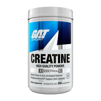 GAT SPORT Creatine Monohydrate Powder 1000 Grams, Strength, GLP1 Support, Brain Health, Anti-oxidant, Endurance, for Men & Women, 1 Kilo, Unflavored