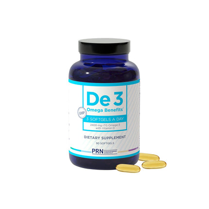 De3 Occasional Eye Dryness rTG Omega 3 Supplement - 90 Softgels, 30-Day Supply - Fish Oil Omega 3 Supplements for Hydrated Eyes - 1680 mg EPA & 560 mg DHA & Vitamin D3 for Soothing Tears & Eye Health